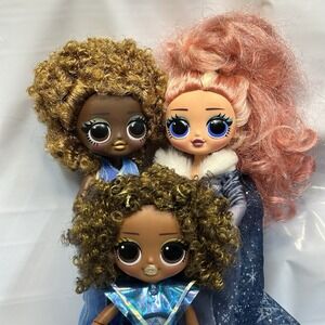 LOL Surprise OMG Lot Of 3 Collectors Movie Magic Studios Agent Soul Doll 9"